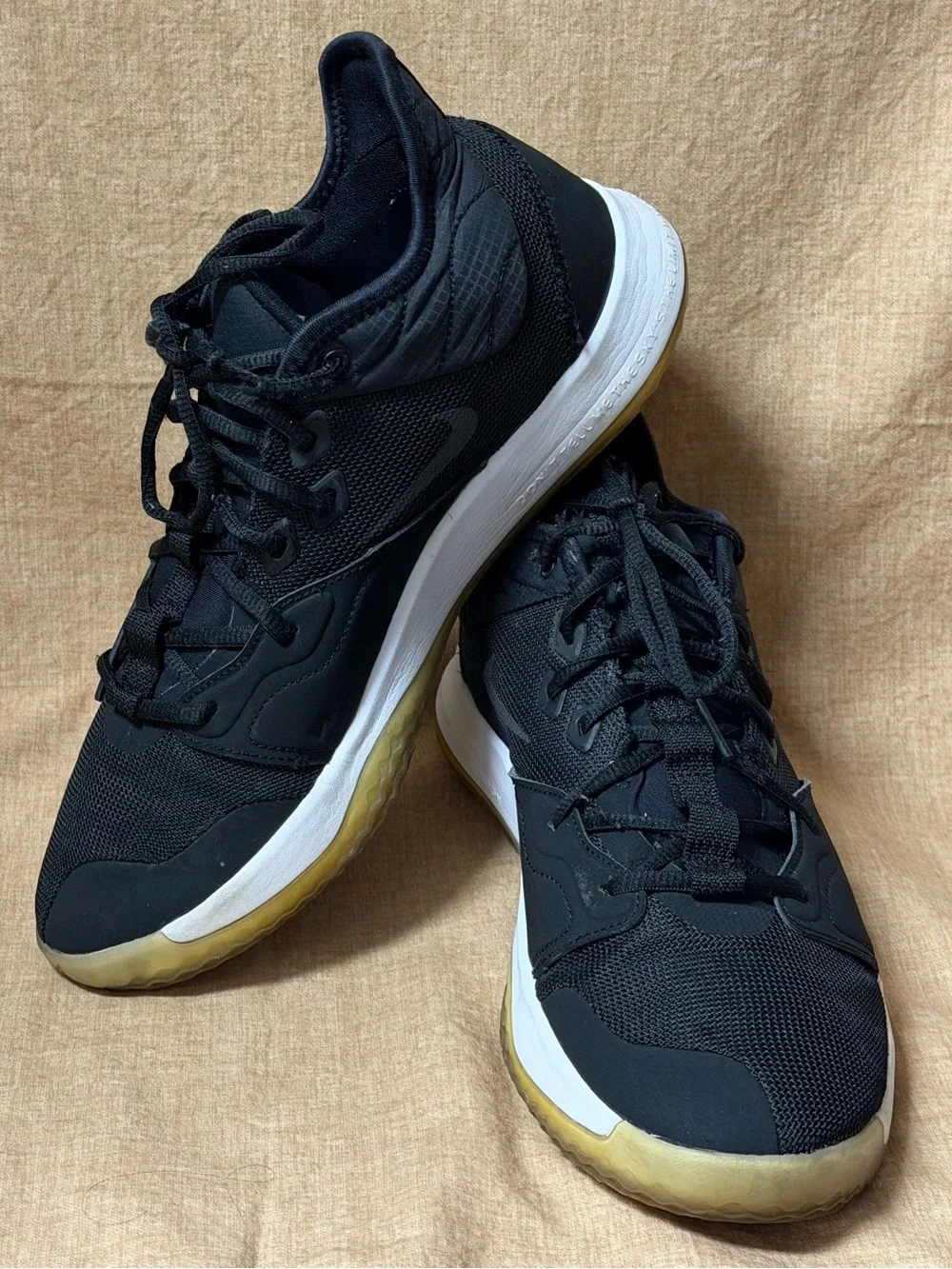 NIKE PG3 Paul George Black Basketball Shoes Men's Size 11